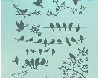 Bird Silhouettes / Birds SVG / SVG / Birds Dxf / Birds / Bird Collection / Bird Bundle / Birds Png / Collection of Birds