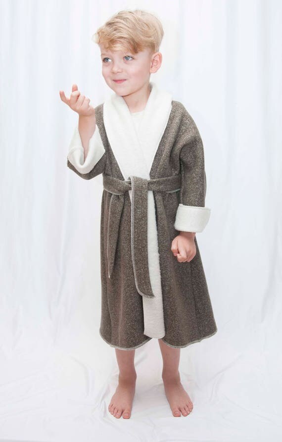 Fleece Toddler Robe for Girl or Boy Ages 18 Months to 10