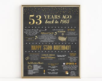 1965 birthday | Etsy