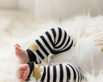 pink Leg Warmers, baby leg warmers, girls leg warmers, black and gold baby outfit, black and gold leg warmers, leggings, toddler leg warmers