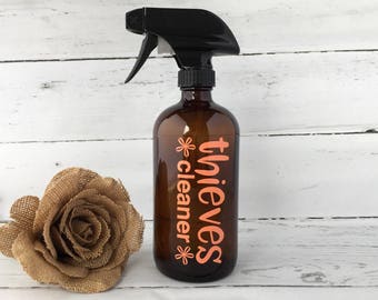 Thieves Label - Essential Oils Label - Thieves Cleaner Decal - Essential Oil Label - Thieves Cleaner - Homemade Cleaner Label