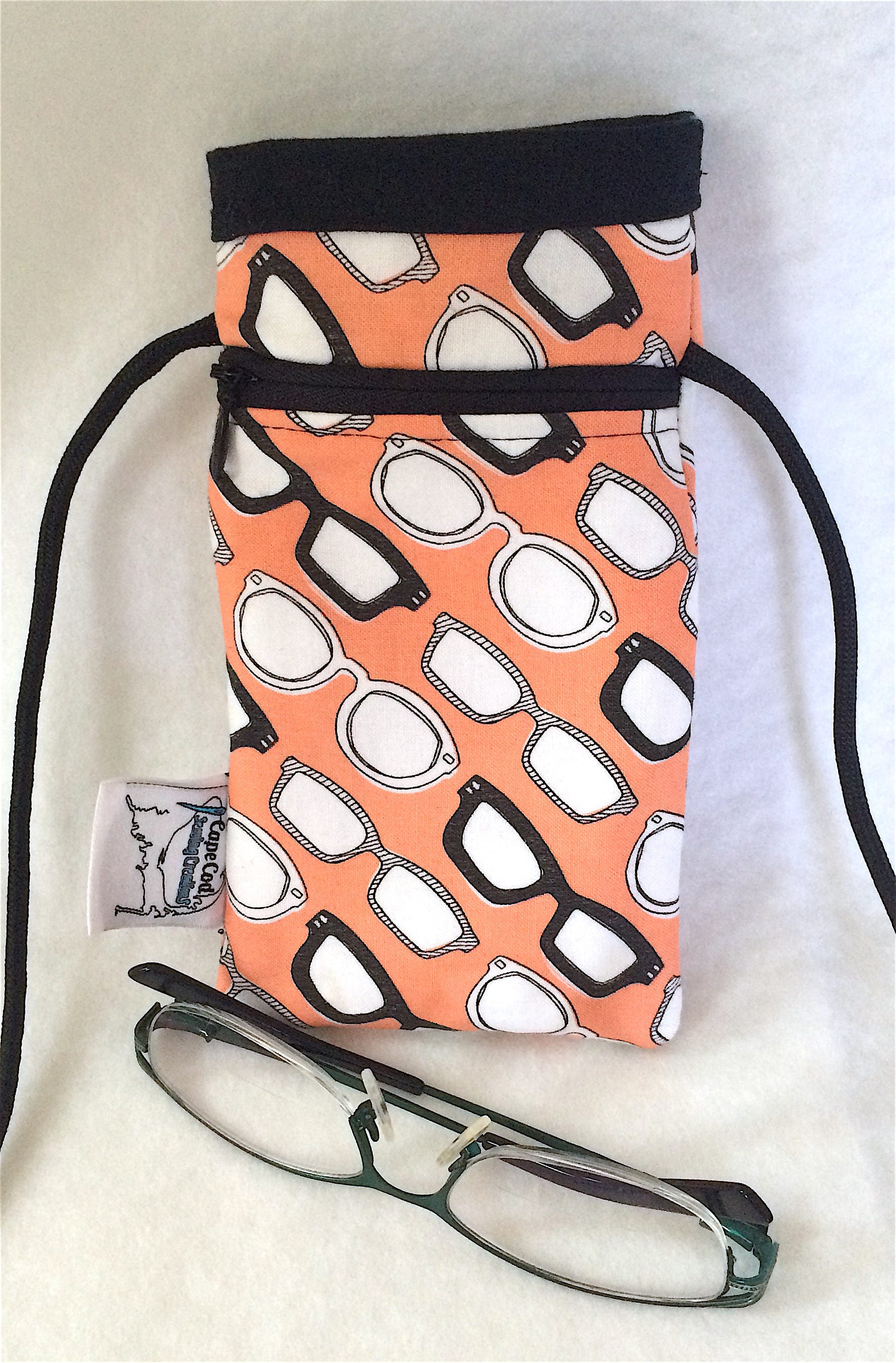 Fabric Eyeglasses Case Cross Body Glasses Bag Crossbody
