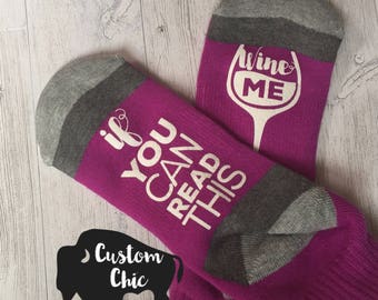 WINE ME socks! Bring me Wine Socks, Perfect gift for the one you love or yourself!