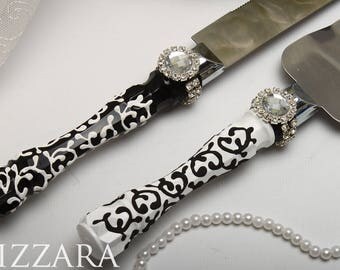 black knife for cake wedding knife Server Set wedding cake serving wedding cake cutting set for cake knife server cake wedding Bride Groom
