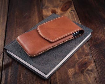 Samsung Galaxy S8/S8 Plus Handmade Leather Pouch Case Multicolor #0531