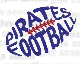 Pirates Football ,Southwestern , SVG,DXF,PNG for use with Silhouette Studio and Cricut Design Space