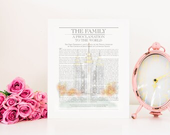 Printable, SLC Temple Family Proclamation, Instant Download, Salt Lake City LDS Temple, LDS Family Proclamation, Mormon Printable, slc art