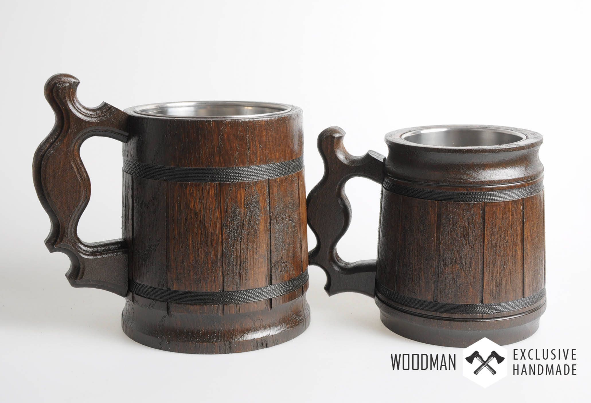 Wooden mug Wooden beer mug Rustic wooden mugs Wooden Gift