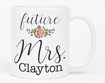 Future Mrs. Mug, Engagement Gift, Bridal Shower Gift, Bride to Be, I'm Getting Married, Engagement Photo Prop, Engagement announcement