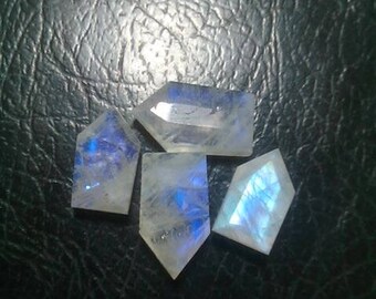 Rainbow Moonstone Faceted Fancy Shape 4 Pcs.