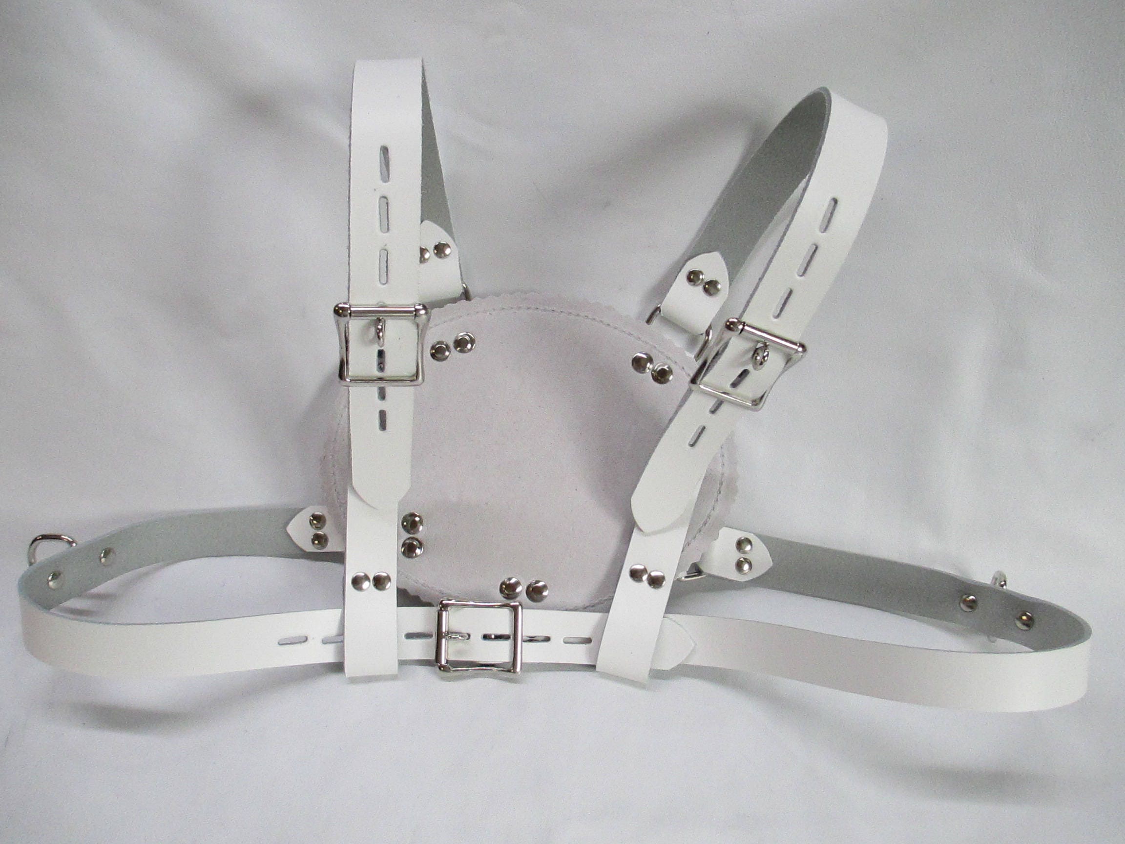 AB/DL Leather Adult Baby Retro Walking Chest Harness