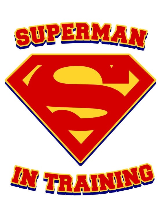 Download Items similar to Superman in Training - svg files on Etsy
