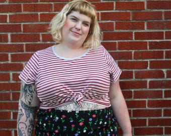 Vintage Floral Maxi Skirt