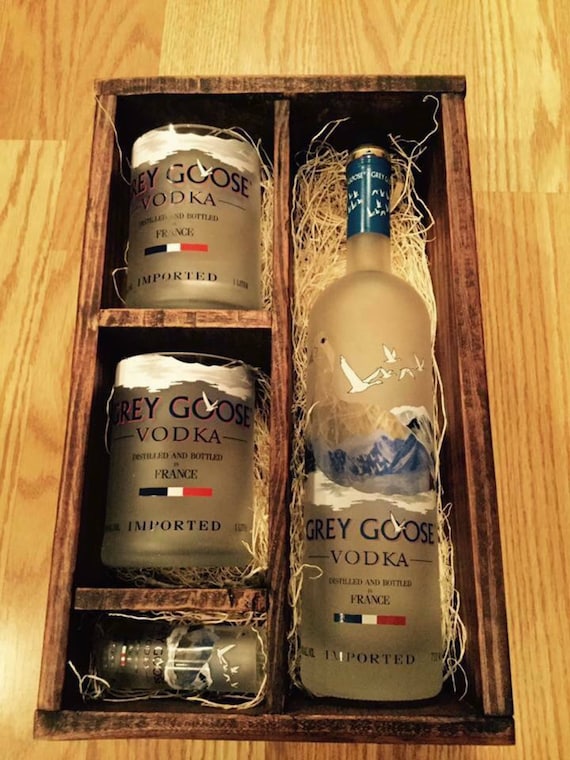 Grey Goose Vodka Gift Box Sets 10 Each Includes 2 Rocks