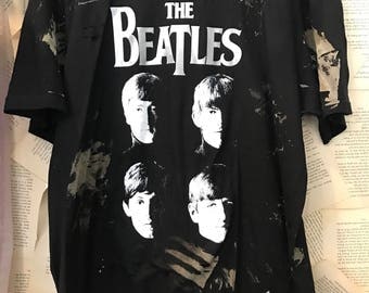 The beatles vintage distressed band tee