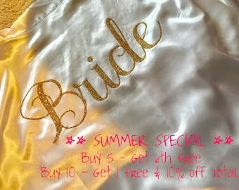 Glitter bridal party robes, glitter robe, glitter bride robe, vinyl bride robe, bridesmaid gift, robes, wedding, glitter robe