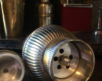 Antique Ribbed Cocktail Shaker