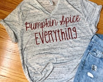 Funny Women's Halloween Shirt, Pumpkin Everything Spice Shirt, Funny Fall Coffee Pumpkin Spice, funny starbucks halloween shirt, basic girl