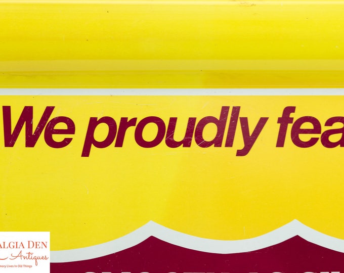 Vintage Bar Serving Tray | Kessler Whiskey | Vintage Barware | Bar Decor