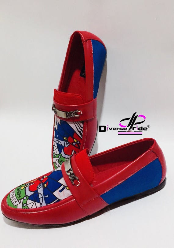Haitian flag shoes
