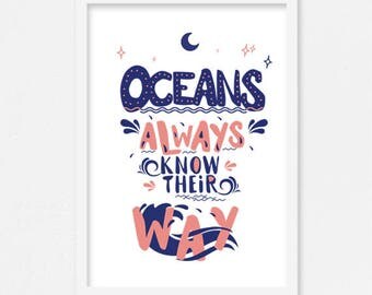 Ocean quote | Etsy