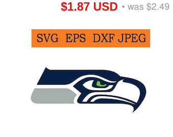 Sale 25% - Seattle Seahawks logo in SVG / Eps / Dxf / Jpg files INSTANT DOWNLOAD!