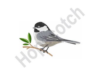 Black-Capped Chickadee - Machine Embroidery Design
