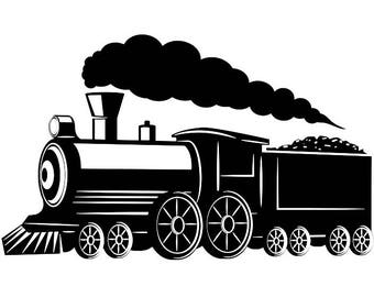 Download Steam train svg | Etsy