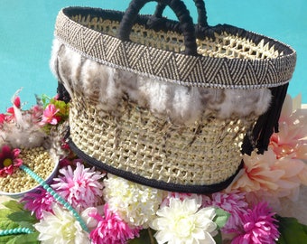 handbag |Boho bag |market basket |weekend bag |holidays bag |beach bag |summer tote |natural straw basket |night out handbag |sac de paille