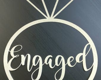Engagemnet Party Decorations, Engagement Ring, Engagement Decor, Engagement Sign, Engagement decorations