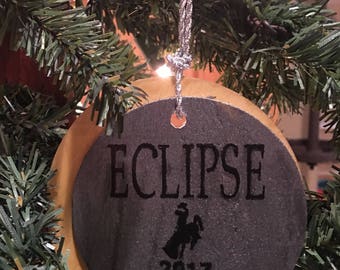 Eclipse 2017 Casper Wyoming Christmas tree ornaments
