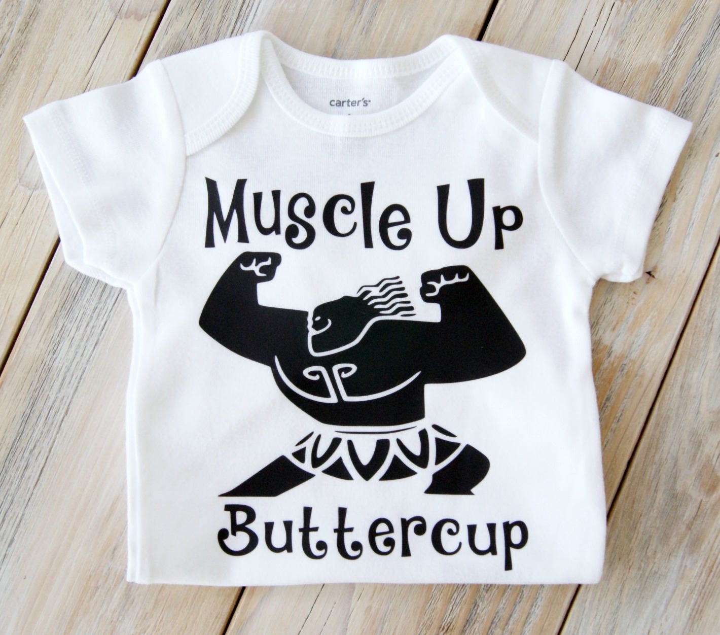 Muscle Up Buttercup-Maui Demi God Onesie-Moana-Disney-Baby