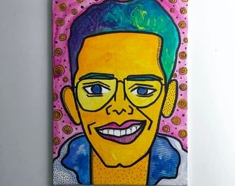 7in x 5in Logic (the rapper) Painting