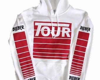 Justin Bieber Stadium Tour Purpose Tour Merch Hoodie Sweatshirt