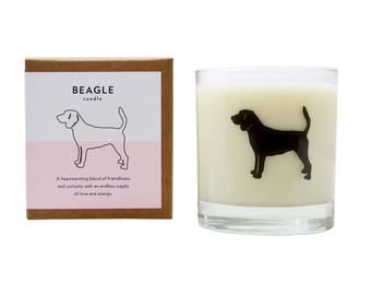 Beagle Soy Candle Soy Candle Beagle Dog Lover Gift Hostess Gift Pet Memorial Gift Scented Candle The Original Scripted Fragrance Candle