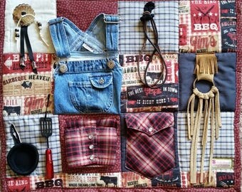 Fidget Blanket for Dad or Grandpa who loved to Barbeque
