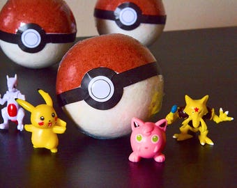 Pokemon/Pokeball Bath Bomb! Kids Bathtime Fun