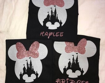 Disney family shirts,Minnie castle shirts,disney vacation shirts, disney matching family shirts,matching couples shirts, minnie shirts