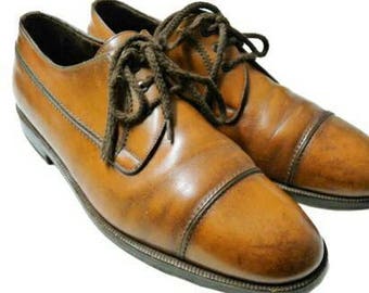 Men church derby shoes pumps nr 44 / 10.5 FRATELLI ROSSETTI oxford brogues brown calzature chaussures