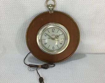 Vintage Electric Sunbeam Model A502 Wall Clock Retro Mid-century Modern - FREE SHIPPING!!