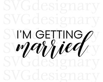 Getting married svg | Etsy