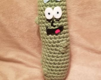 life size pickle rick pillow