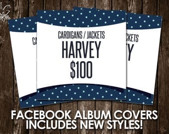 Facebook Album Covers - Includes Newest Styles and Pricing! - Instant Download! - Facebook Graphics