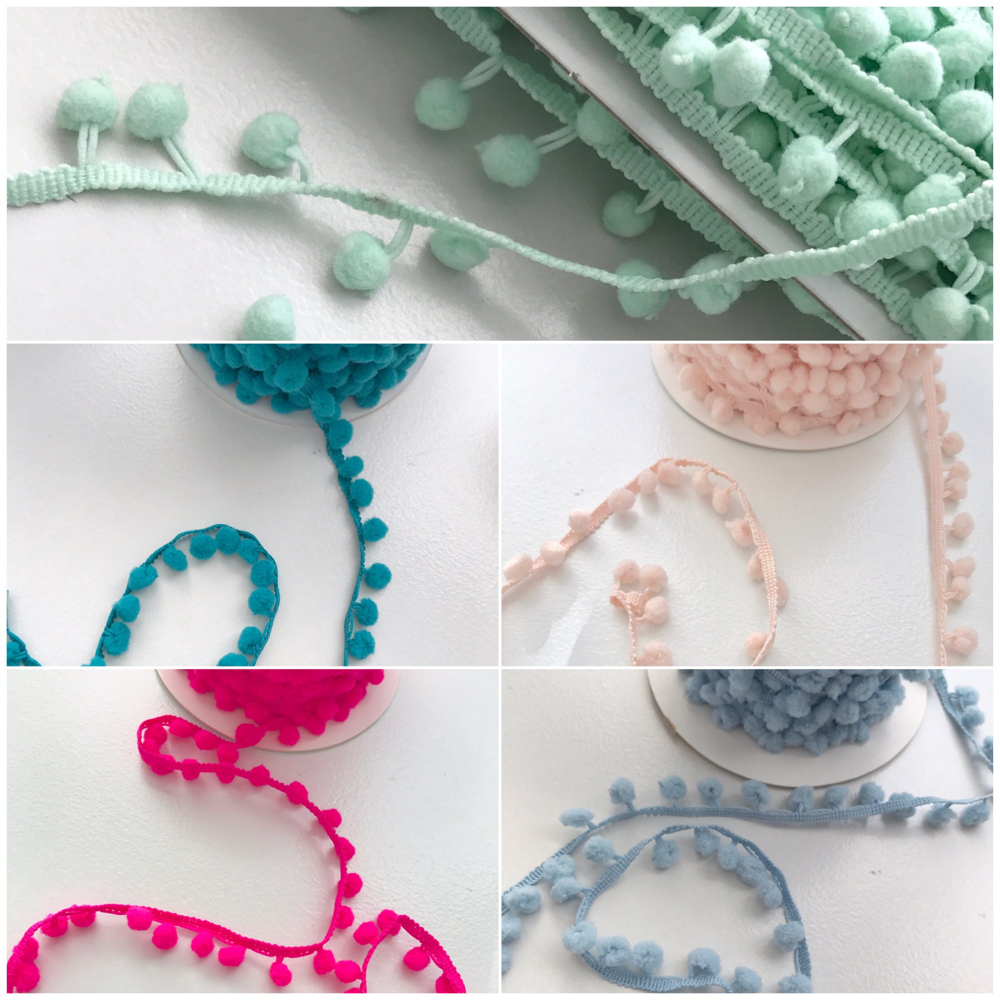 Pom Pom Trim Decorative Sewing Trims Craft Ideas Sewing   Il Fullxfull.1280816827 Skib 