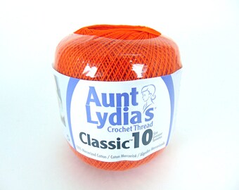 Pumpkin - Aunt Lydia's Crochet Cotton Classic Size 10