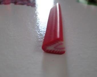 large 1 cm pattern fruit fimo cane Strawberry