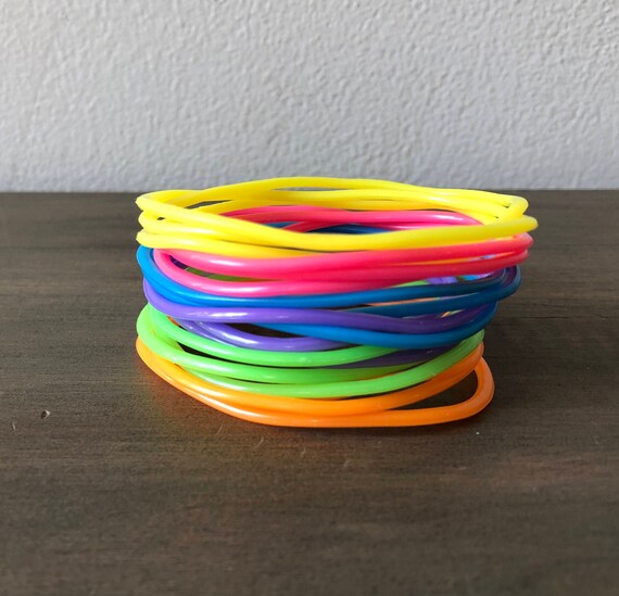 SALE 18 Jelly Gummy Bracelet80's Fashion Style Bracelets