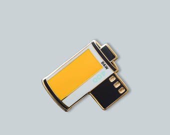Film Roll Enamel Pin - KT400 Black & White