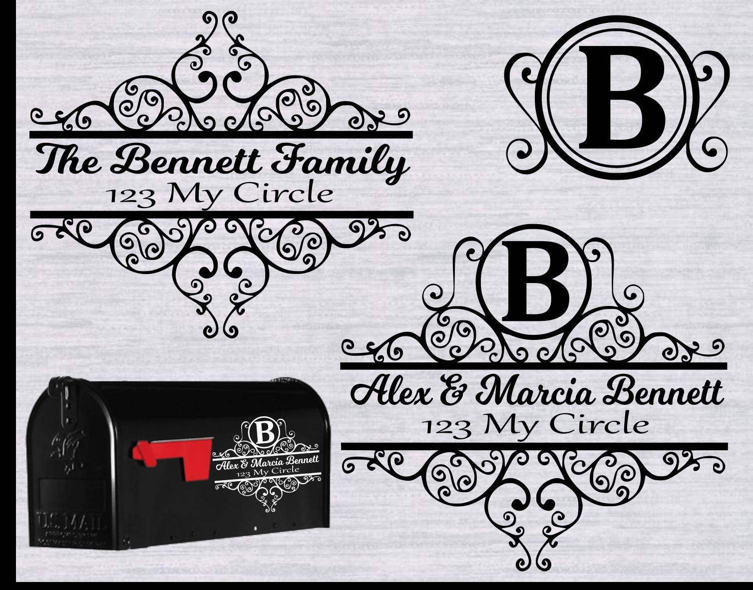 Mailbox SVG SVG File For Cricut Silhouette Mailbox Sign