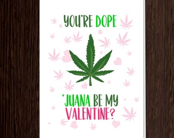 Awesome 77 Cannabe Your Valentine Card With Joint